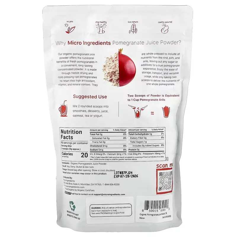 Pomegranate Peel Powder detail